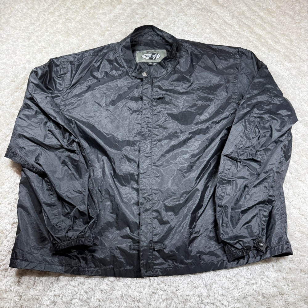 Joe Rocket Motorcycle Jacket Men's 2XL Windbreaker Lightweight Black Greaser